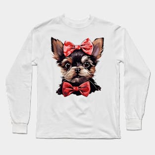 Fancy Yorkshire Terrier Dog Long Sleeve T-Shirt